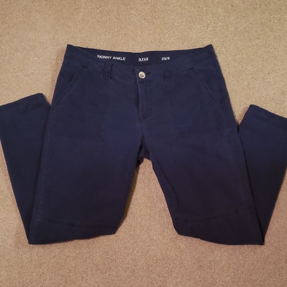 ana skinny ankle pant Navy Blue